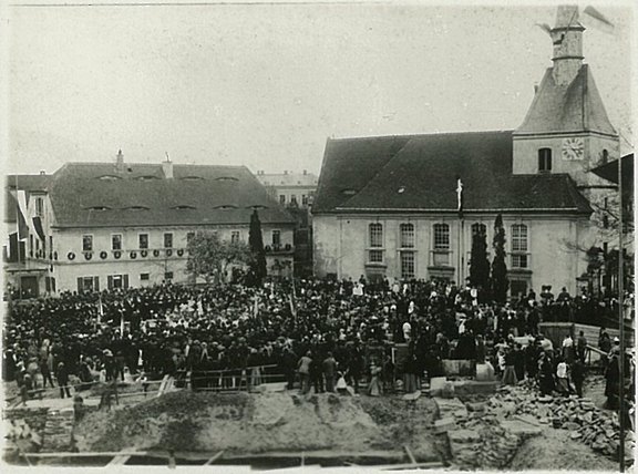 Grundsteinlegung am 15. März 1899 
